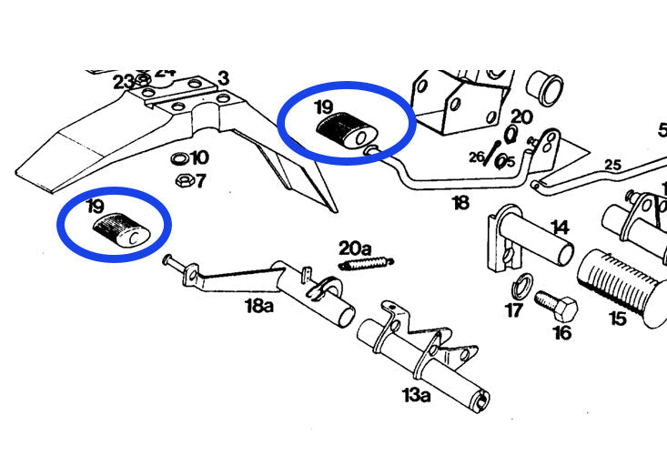 Guma Kočnice i Mjenjača, Svi Tomos Modeli (260091)