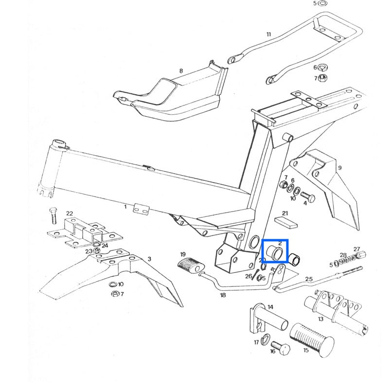 Čahura stražnjih vilica debela 24x32x25mm (1KOM), APN