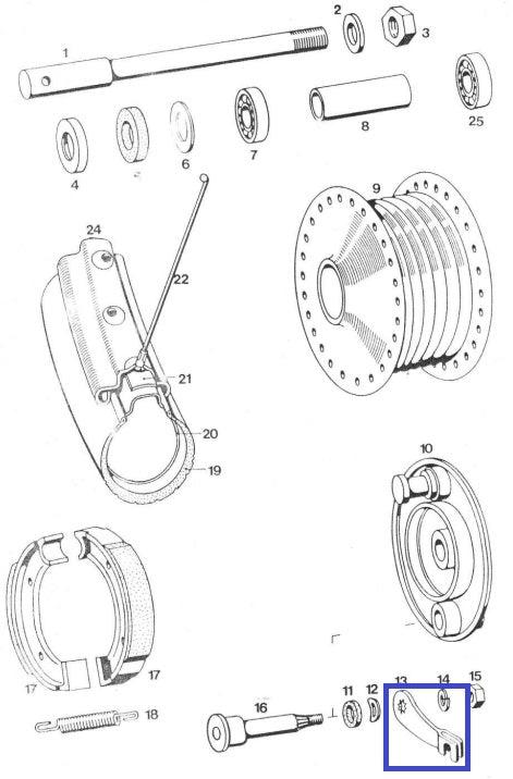 poluga prednje kočnice apn